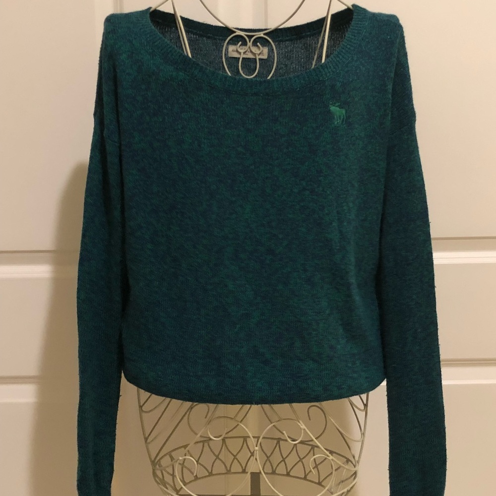Green and blue sweater
